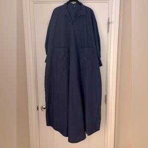 Navy Blue Kaftan Dress